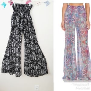 🌿 Show Me Your MuMu Roberts Party Pants Flare Sheer